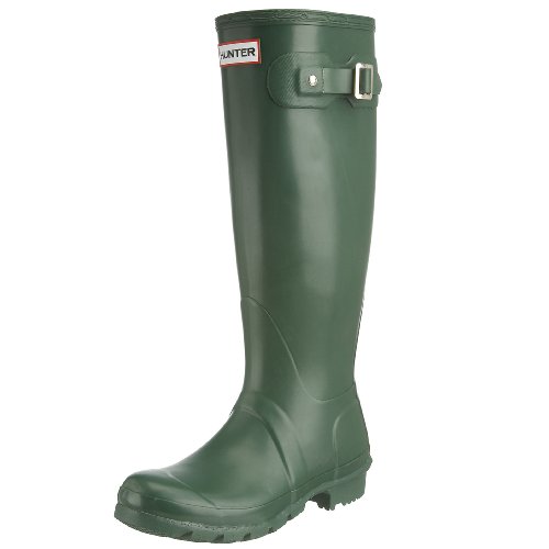 Hunter Original Tall Classic, Adult Unisex Waterboots, Green, 35.5 EU