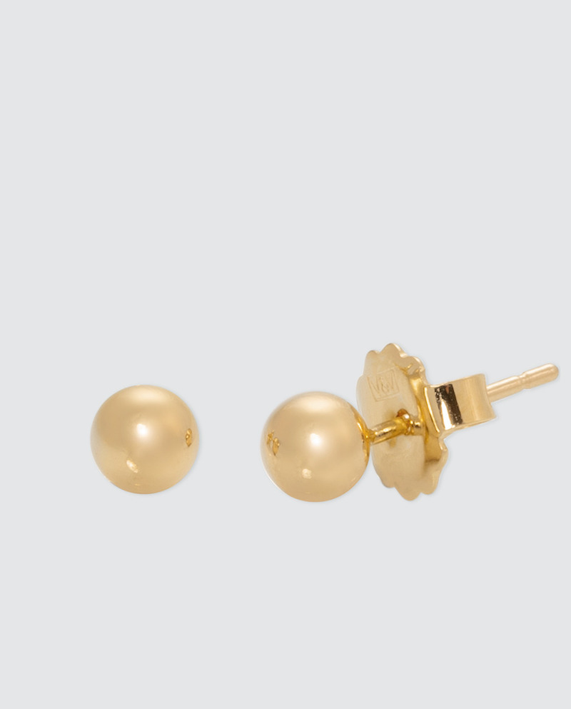 Vidal & Vidal gold-plated silver ball earrings