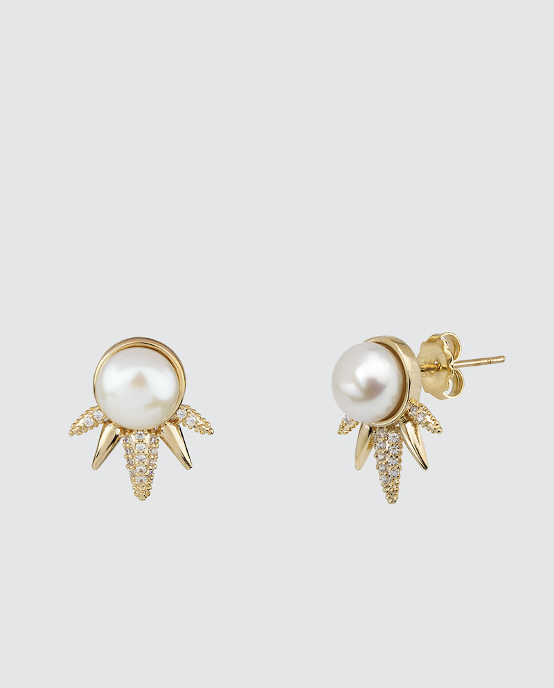 Vidal & Vidal by Rosanna Zanetti earrings with golden pearls