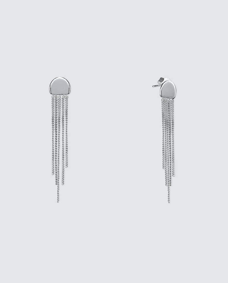 Vidal & Vidal long silver earrings
