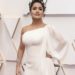 Celebrity Salma Hayek on the red carpet at the 2020 Oscars