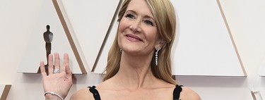 Pink and black are a good match. Laura Dern's word on the red carpet at the 2020 Oscars