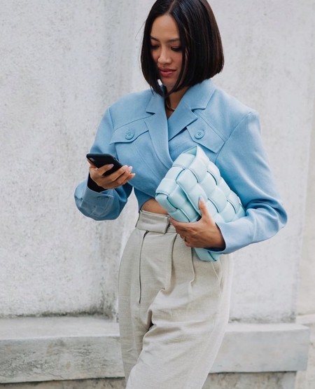 street style handbags fashion cassette bottega veneta