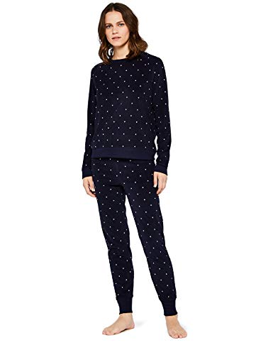 Iris & Lilly Amz19fwtb05 women's pyjamas, Multicoloured (MultiDot), 38 (Manufacturer's size: Small)