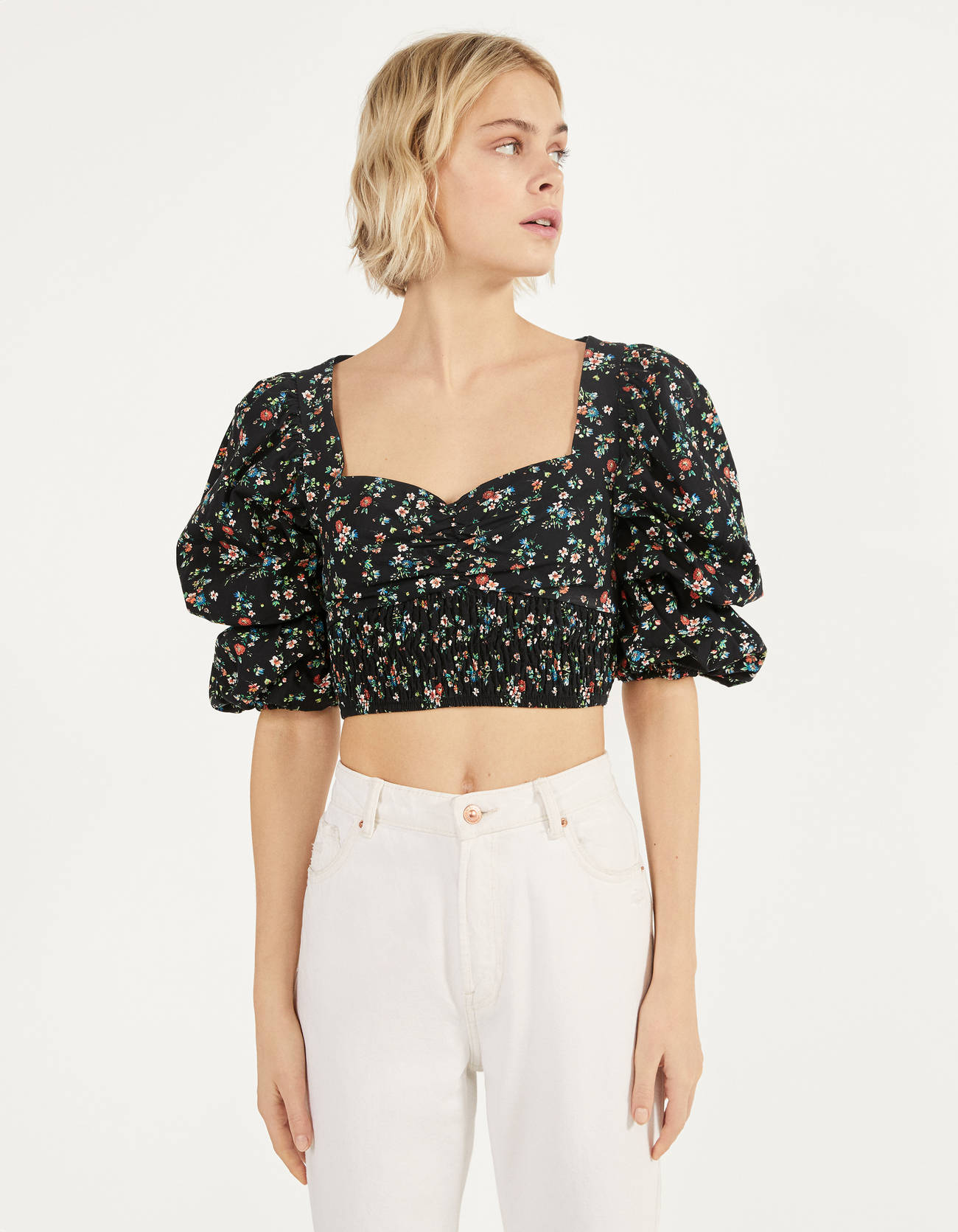 Floral print blouse