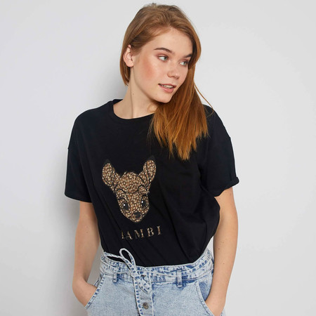 Kiabi Black Bambi T-shirt Pvp 18eur