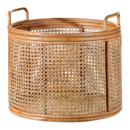 Ratan Basket With Handles Cane El Corte Ingles