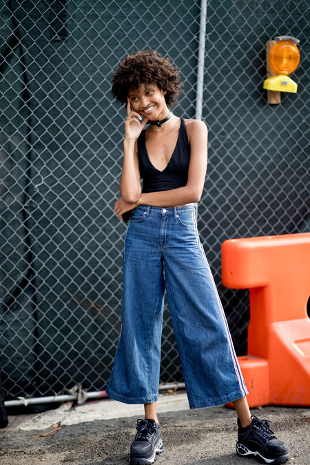 How to Wear Wide Ankle Pants 2