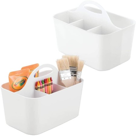 Set Of 2 Plastic Organizer Boxes