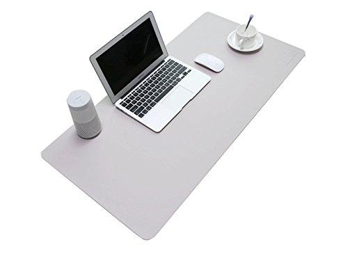 Bubm waterproof synthetic leather mouse pad, perfect for writing, office and home, ultra thin 2 mm, 80 x 40 cm