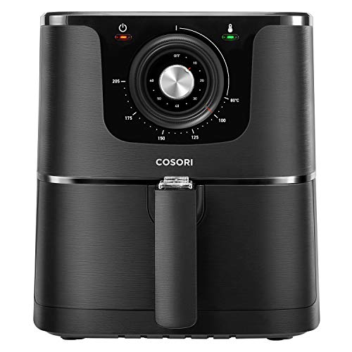 COSORI Original Oil-less Fryer, Hot Air Fryer, Air Fryer with Adjustable Temperature and Timer Knobs, Non-Stick Basket, BPA and BFOA Free, 30 Recipes Included, 3.5L / 1500W