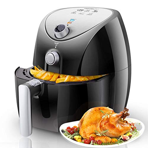 Aigostar Dragon Pro 30LDX - Oil-free air fryer, capacity 3.2 l, 1400W, non-stick basket, temperature selector 80-200°, automatic switch-off. BPA free. Exclusive design.