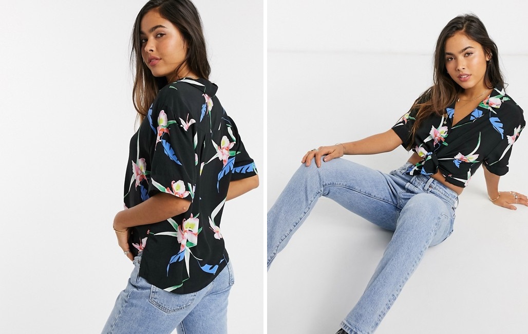 Oversized tropical design shirt by Levi's