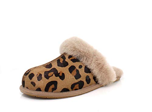 UGG W Scuffette II Leopard, Women's Home Stay Shoes, Multicolor (Amphora Amp), 36 EU