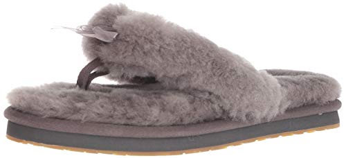 UGG Female Fluff Flip Flop III Slipper, Grey, 5 (UK)