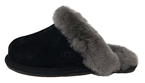 UGG W Scuffette II, Women's Home Stay Shoes, Black/Grey, 39 EU