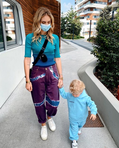 Chiara Ferragni Alberta Ferretti Tie Dye Jeans