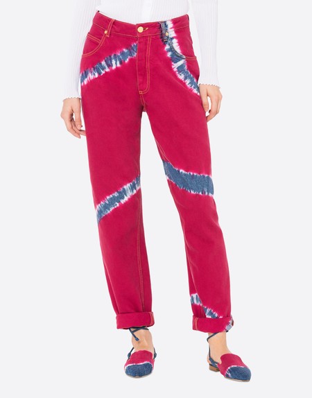 Alberta Ferretti Tie Dye Jeans