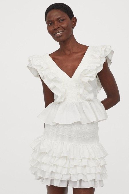 Hm White Skirt Ss 2020 03