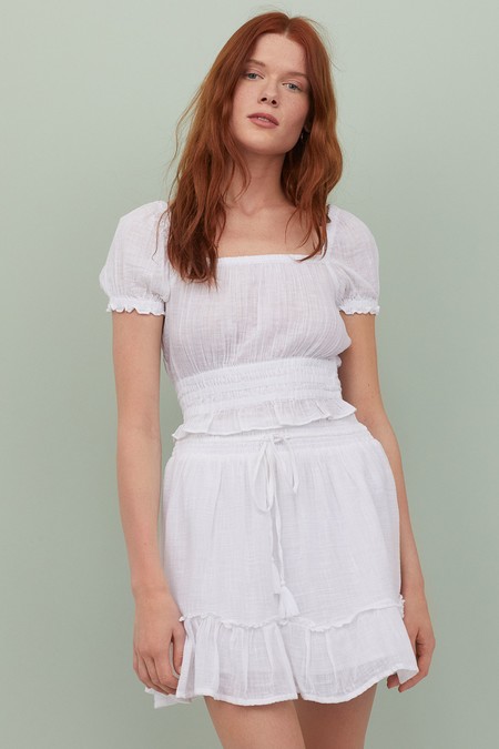 Hm White Skirt Ss 2020 05