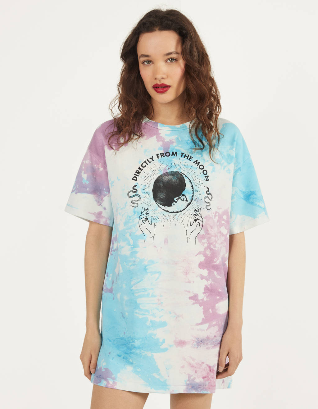 Tie dye print dress