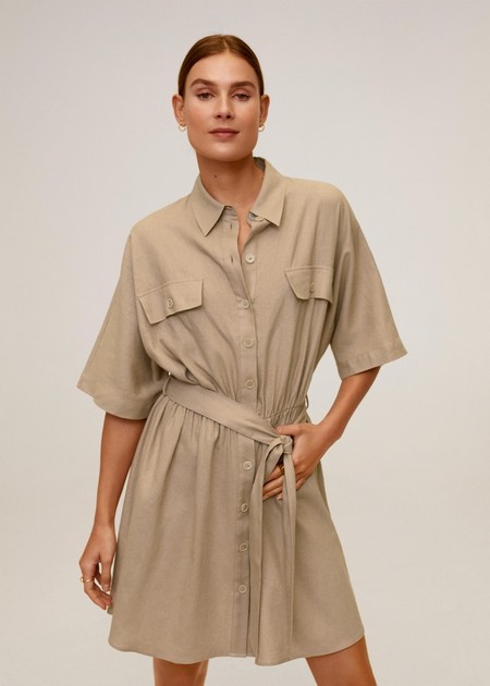 Linen Belt Dress