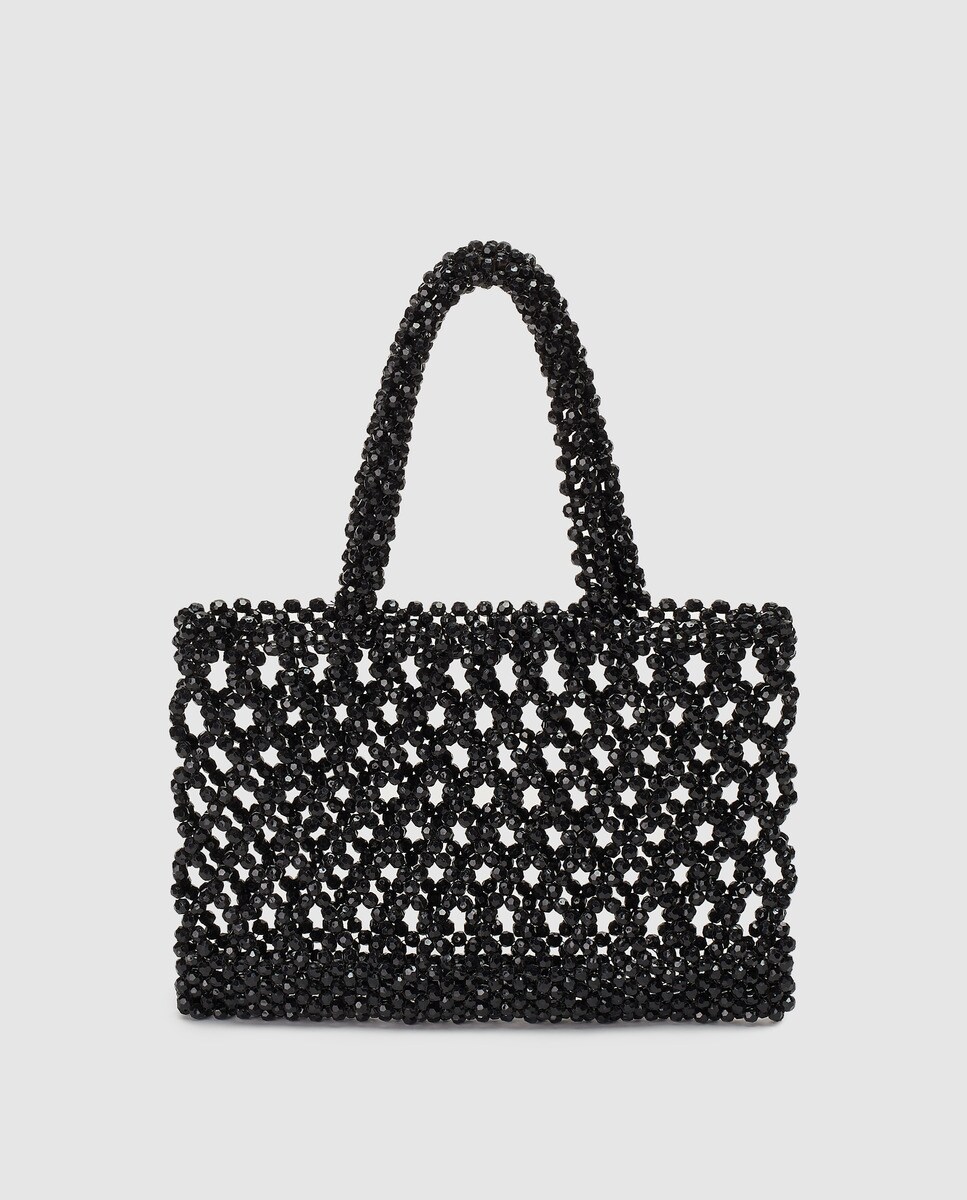 El Corte Inglés small shopping in black with matching beadwork