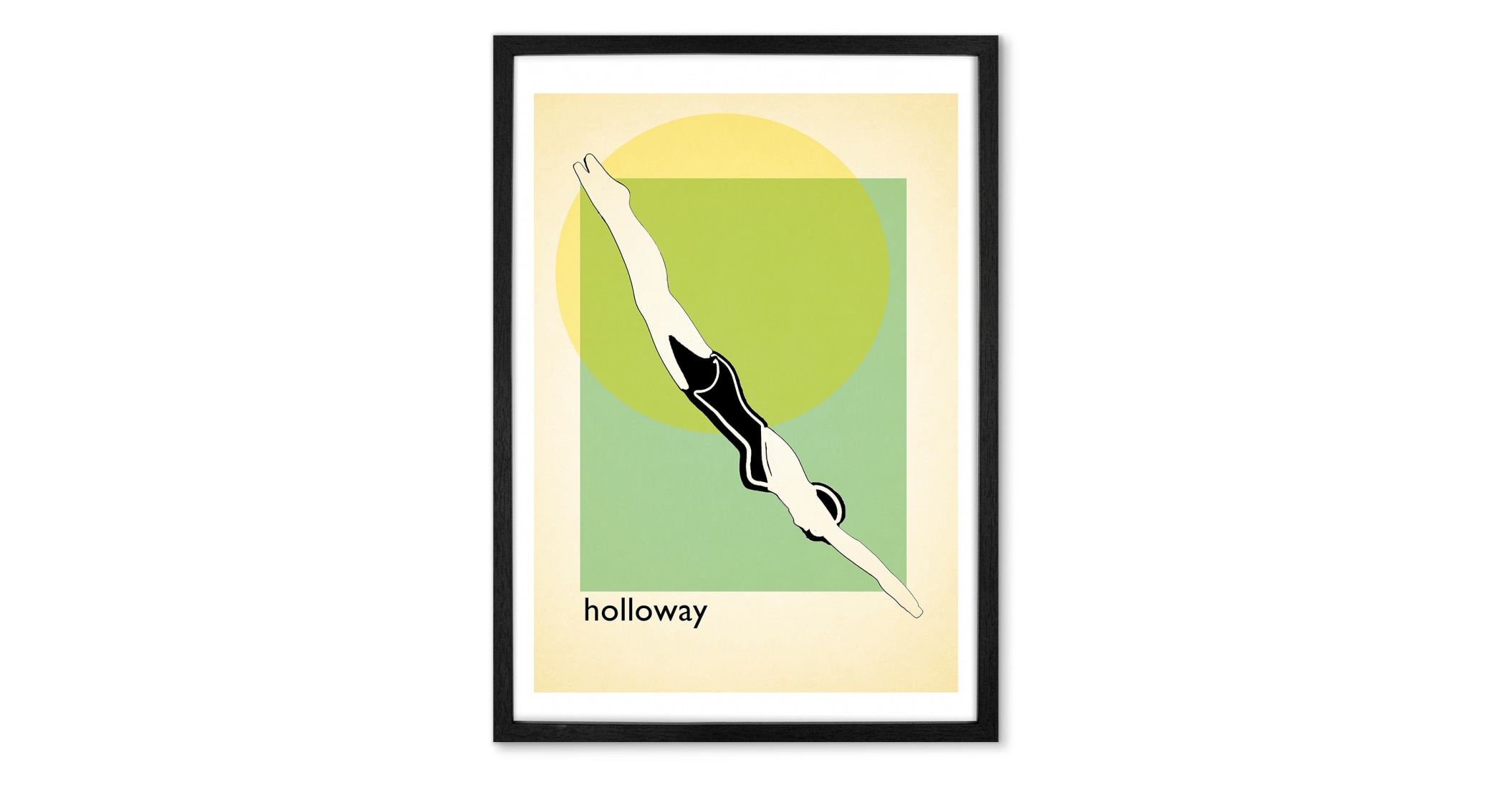 Vintage Holloway Lido framed film, multi (more sizes available)