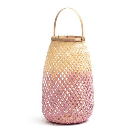 Bamboo lamp pink/natural, CORDO