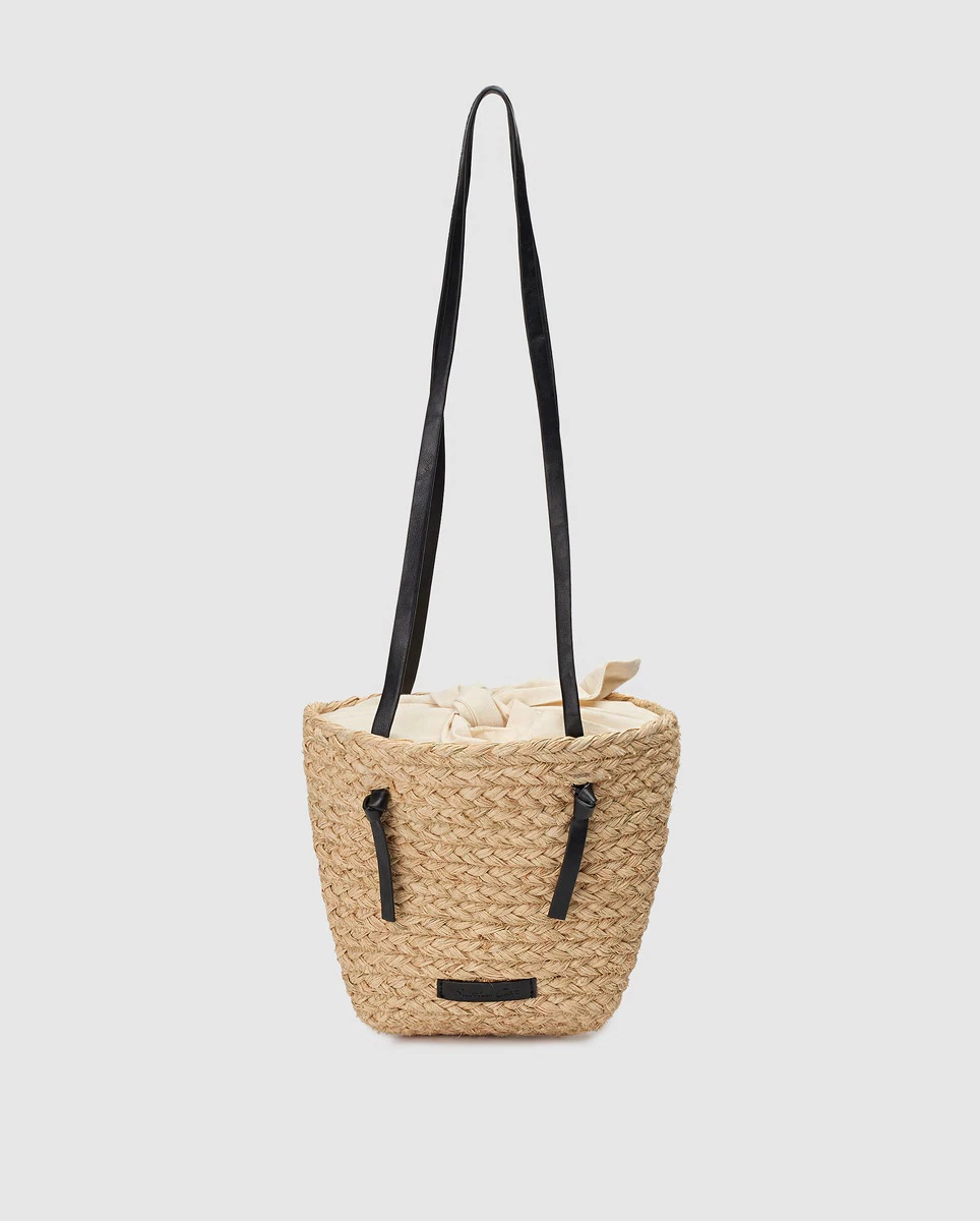 Jute basket with loop inside