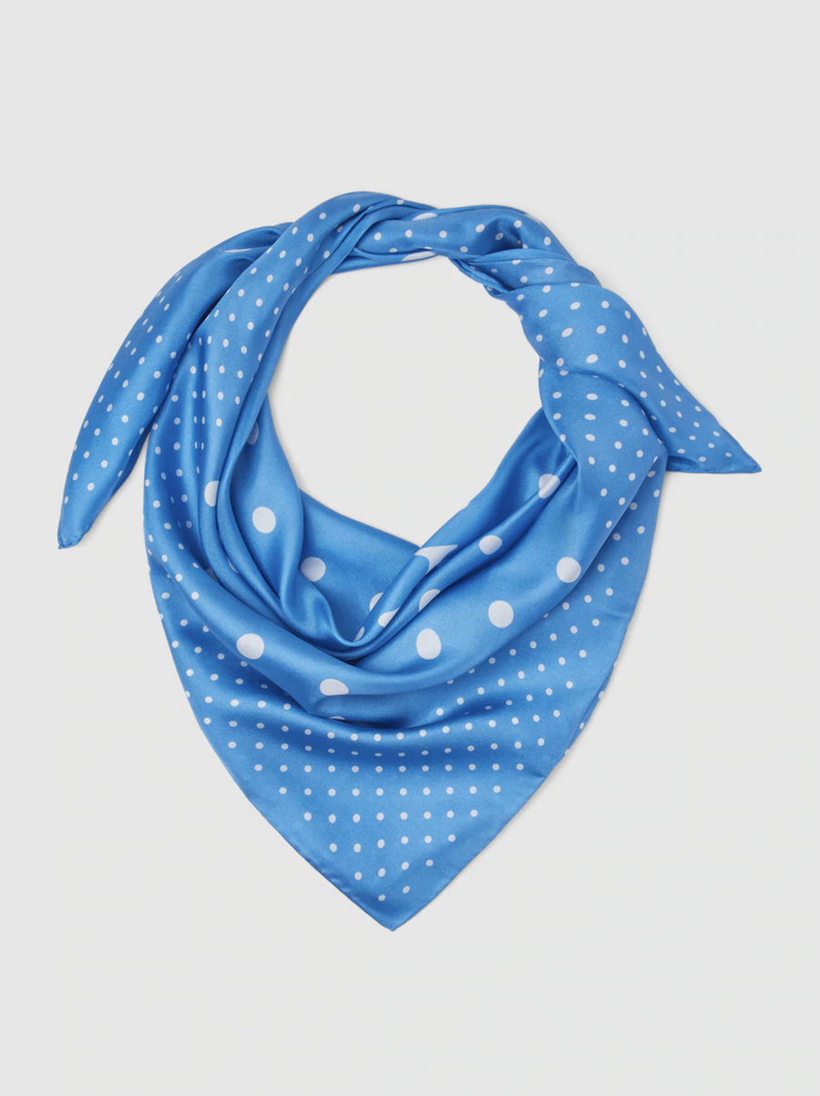 Lauren Ralph Lauren silk scarf blue square