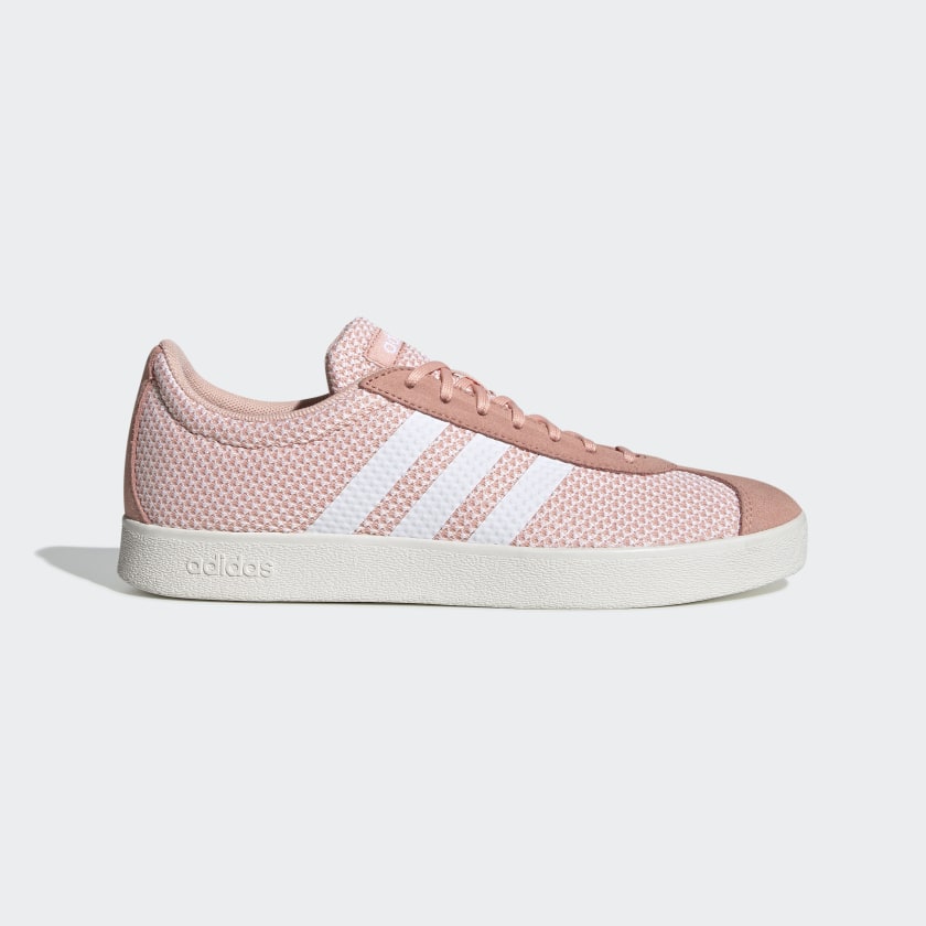 Pink die-cut fabric shoe
