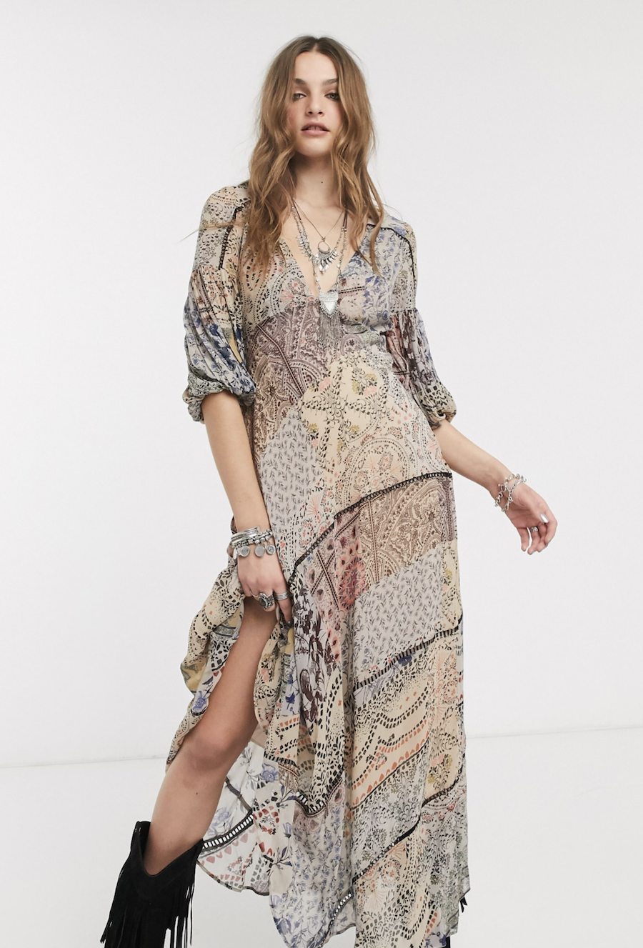 Long dress with Moroccan print dream by Free People