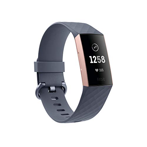 Fitbit Charge 3 Advanced Health & Fitness Bracelet, Unisex-Adult, Pink Gold/Gray, One Size