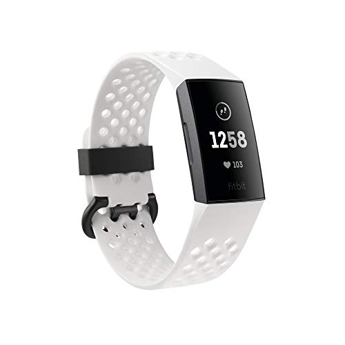 Fitbit Charge 3 Advanced Health & Fitness Bracelet, Unisex-Adult, Graphite/White, One Size