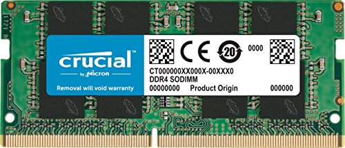 Crucial CT16G4SFD8266 16 GB RAM (DDR4, 2666 MT/s, PC4-21300, Dual Rank x 8, SODIMM, 260-Pin)