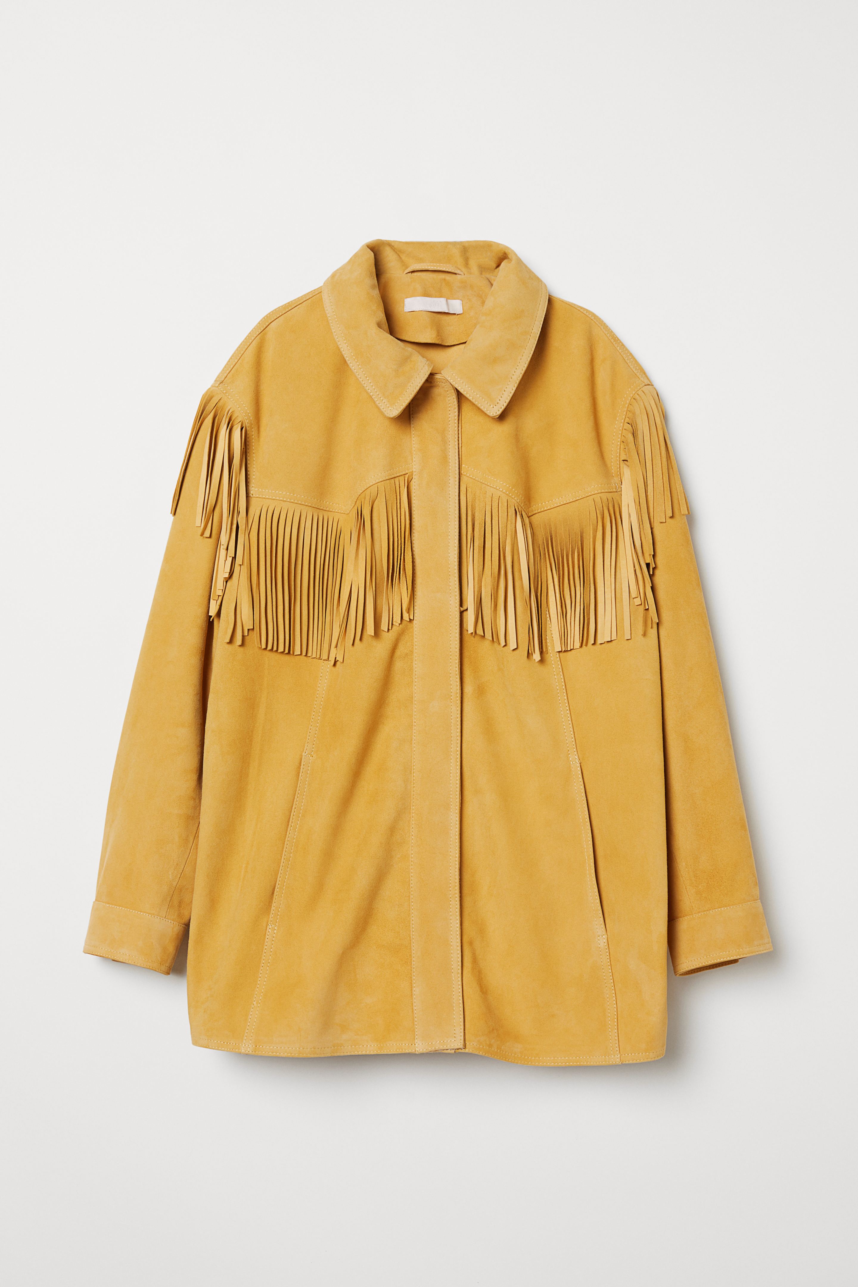 Fringed suede jacket