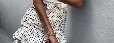 Polka dot and frilly: this is Zara's most wanted miniskirt of the moment (still available) 