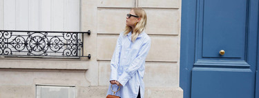 21 street style looks that will inspire you to match your blue shirt every day of the year