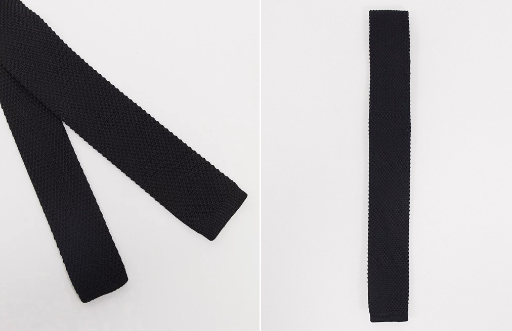 Black knitted tie from Jack&Jones.