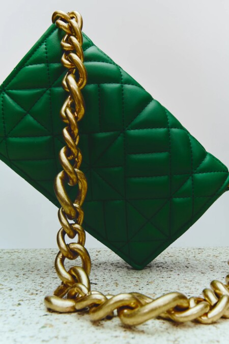 Zara Plaga Handbag Summer 2021 Green 02