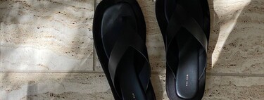 Cloned and caught: The Row's famous Ginza sandals have their double in Mango's new collection.