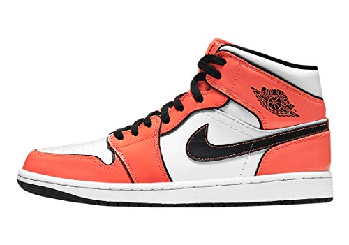 Jordan air 1 mid se arancio lucido unisex - 42.5