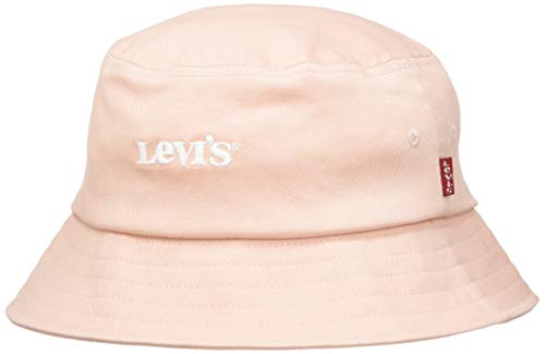 Levi's Women's Bucket Hat-Vintage Modern Logo Low Top Hat, Light Pink, Women's M