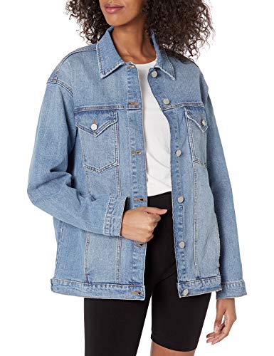 The Drop Andrea Oversize Denim Jacket, Clearwater, S