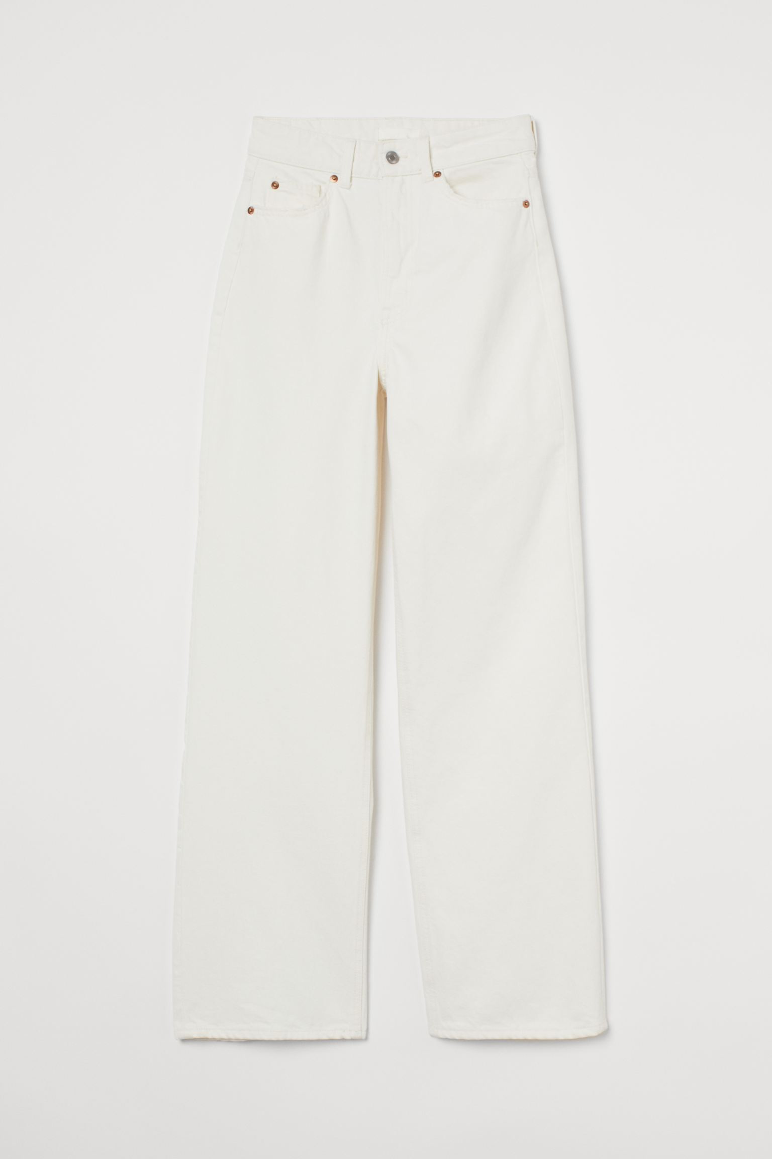 White high rise jeans