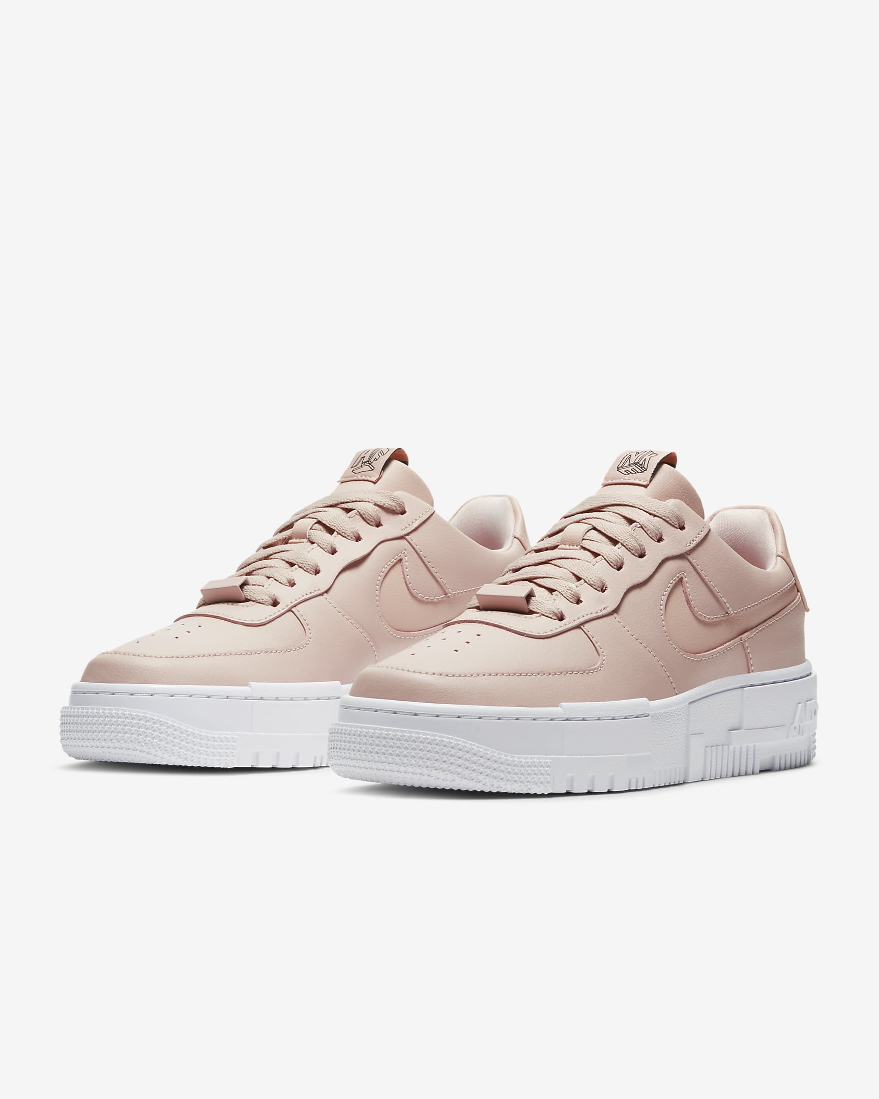 Air Force 1 Pixel sneakers in pastel pink.