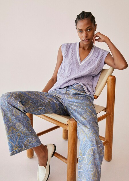 Mango Paisley Trousers