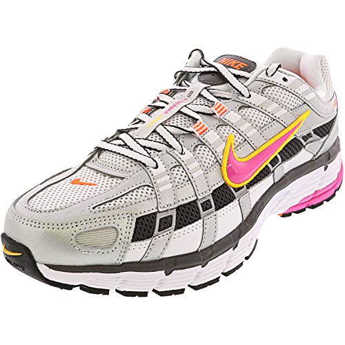 Nike W P-6000 Women's Running Shoe, Multicolor (White/Laser Fuchsia/Mtlc Platinum 100), 43 EU